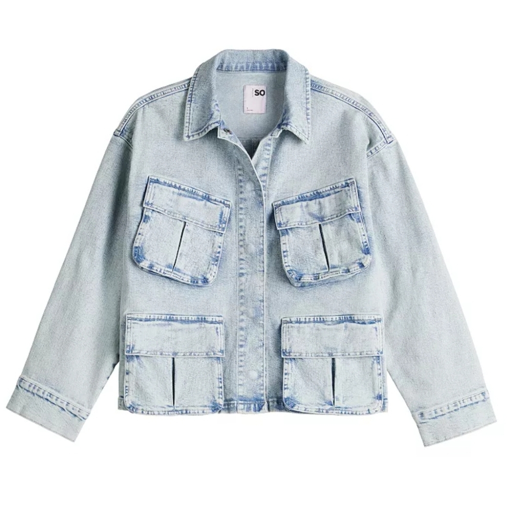 SO | Denim Cargo Utility Jacket
